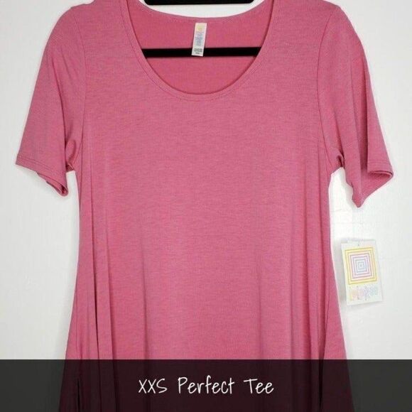 LuLaRoe Perfect T XXS Solid Pink NEW - Picture 1 of 1